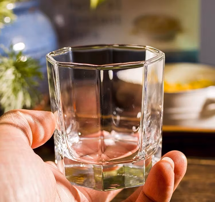 Hexagon Shape Glass For Candle Making